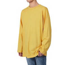 다꾸앙 루즈핏 잉크 라운드넥 긴팔 티셔츠 A09Y3_tl0651