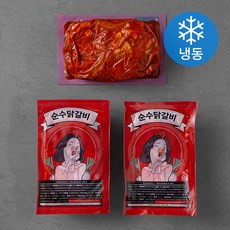 순수 조각닭갈비 (냉동), 500g, 3팩