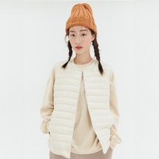 폴햄 여성용 라운드넥 구스 경량 베스트 PHA5VP2012