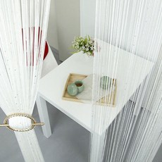 창안애 스팽글 실커튼, 화이트