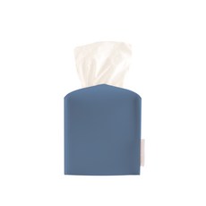 로맨틱하우스 가죽 휴지 케이스, 인디블루