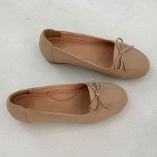 벨라노이 여성용 소가죽 심플 리본장식 발편한 로퍼 2cm