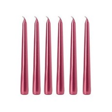 하이아트 테이퍼 캔들 20cm, 버간디, 6개