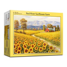 퍼즐라이프 해바라기 농장 직소퍼즐, 150피스, PL150-24, 1개