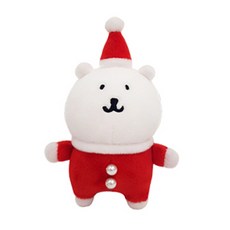 농담곰 크리스마스 산타 인형키링 8cm, 1개
