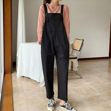 엔비룩 데미소다 멜빵팬츠