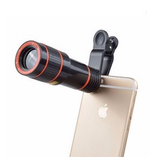 허니키니 스마트폰 12배 줌인 HD 망원 렌즈, 블랙, 1개