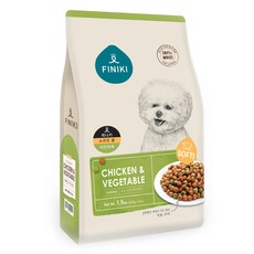 피니키 소프트볼 치킨야채 강아지 건식사료, 밀+닭, 1.5kg, 1개