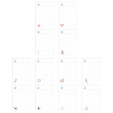 6공다이어리리필줄눈속지