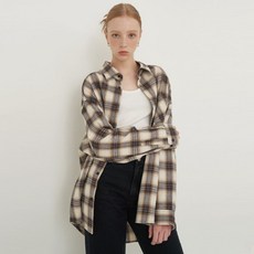 레이디볼륨 OVERFIT REGULAR CHECK 셔츠