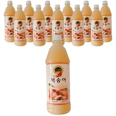 청솔 복숭아 음료, 12개, 835ml