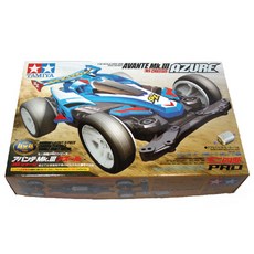 TAMIYA Avante Mk III Azure MS Chassis Minicar 4WD 18626 + Atomic Tuned 2 Motor PRO 15489 組裝套件, 天藍色, 1套