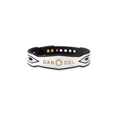 BANDEL 斜線手鍊, 白色+金色