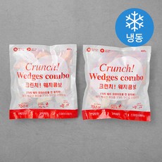 아비코 크런치 웨지 콤보 튀김 (냉동), 400g, 2개