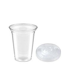 원타임팩 PLA 투명 PET 아이스컵, 1개입, 100개, 490ml