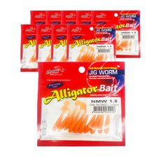 JIG WORM NMW1.5 낚시 루어 10p x 10개, CA021, 0.5g