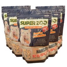 SuperZoo 블루 프리미엄 햄스터 사료, 700g, 5개