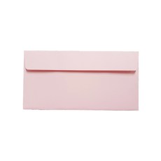 크라프트지 종이 자켓형 우편 소봉투 105 x 220 mm, 분홍색, 100개