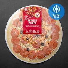푸딩팩토리 페파로니 씬피자 (냉동), 430g, 1개