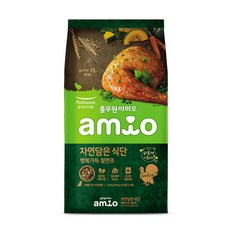 아미오 전연령 자연담은 식단 강아지 건식사료, 칠면조, 1.8kg, 1개