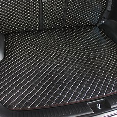 지엠모터스 르노 XM3 전용 퀼팅가죽 4D 트렁크매트+뒷열커버 차박매트 세트, XM3_블랙
