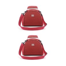 JCP 스트랩 라운드 보냉백 2p, 레드