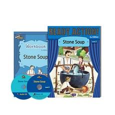 Ready Action! Level 2 : Stone Soup Student Book + Workbook + Audio CD + Multi-CD 세트, a*list