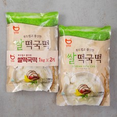 생채움 쌀떡국떡, 1kg, 2개