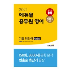 2021 에듀윌 공무원 영어 기출 영단어 (빈출순)