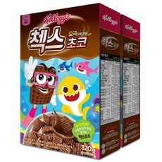 켈로그 첵스초코 핑크퐁 아기상어 시리얼, 320g, 2개