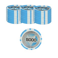 국제규격 고급 라스베거스 몬테카를로 스타 포커칩 100p, 5000