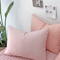 깅엄체크베개커버