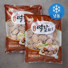 굿프랜즈 그릴 한입 떡갈비 (냉동), 1kg, 2개