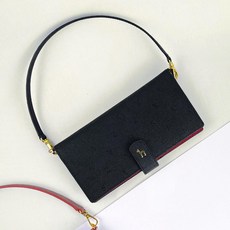 헤지스 로고패턴 소가죽 스마트폰 카드지갑 케이스