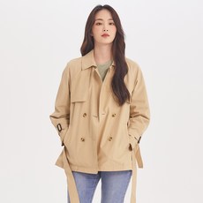 클라비스 숏 트렌치코트