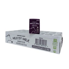 밀크온밀크 동물복지인증 무항생제 목장멸균 우유 24p, 1개, 115ml