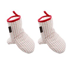 ggoom duboo 厚棉設計廚房手套, 小村莊, 2個