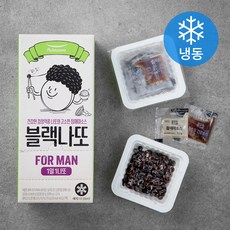 풀무원 블랙나또 FOR MAN 살아있는 실의 힘 국산 검정약콩 참깨마 나또 7팩 (냉동), 311.5g, 1개