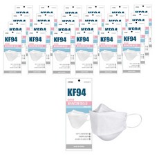 와이엠 황사보건용 마스크 대형 KF94 화이트, 1개입, 50개