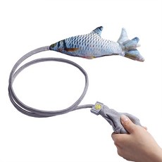 요기쏘 고양이 물고기 펌핑 장난감, 혼합색상, 1개