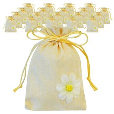 플라워 장식 포장용 컬러 마주머니 10 x 14 cm, 연브라운, 20개
