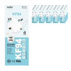 릴렉숨황사방역용마스크(KF-94)(흰색)(대형), 1개, 엄마아빠삼촌이모용:100매