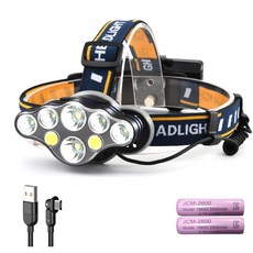 TMGS USB충전식 8LED 풀세트, 혼합 색상, 1세트