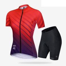 NUCKLIY BikeLab 女式 Pro Line 短袖上下套裝 NFSJS002