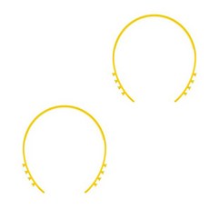 브로이스터 마스크 귀보호대 머리띠 걸이 07mm, 노랑, 2개