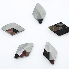 메이브라운 대용량 다이아 네일파츠 6x10mm 50p, 무광블랙, 50개