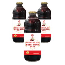 유지앤 NFC 착즙 몽모랑시 타트체리 원액 주스, 1L, 3개