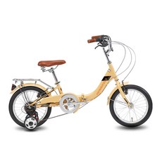 알톤스포츠 2021년형 스파조 16 폴딩 자전거 미조립배송, 베이지, 125cm