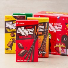 빼빼로 오리지날 2p + 아몬드 3p + 누드 2p + 크런키 3p 세트, 1세트