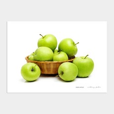 돈을 부르는 사과 그림 포스터 Green apples
